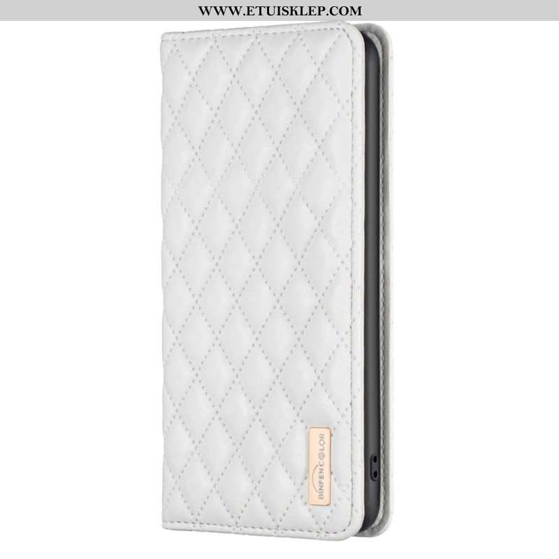 Etui Na Telefon do Samsung Galaxy S23 5G Etui Folio Pikowany Binfen Kolor